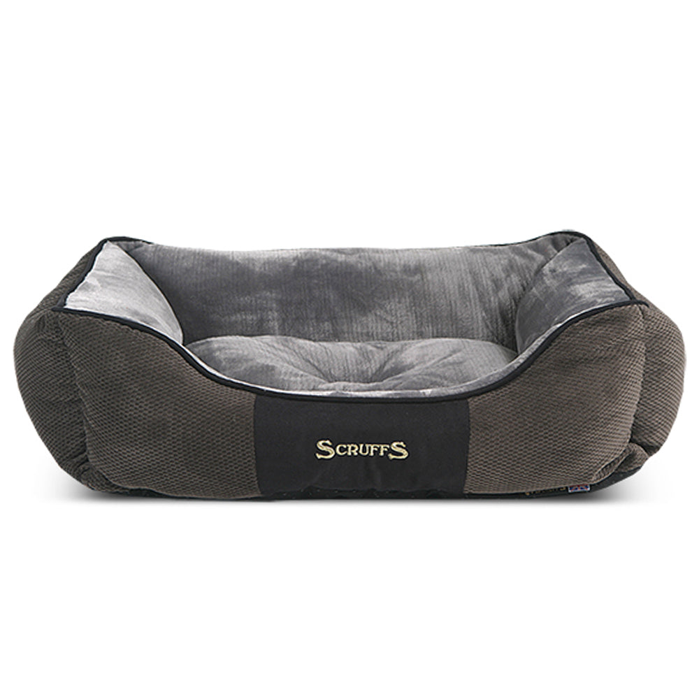 Chester Box Dog Bed (in Chocolate Brown, Dark Grey or Graphite Grey) by Scruffs